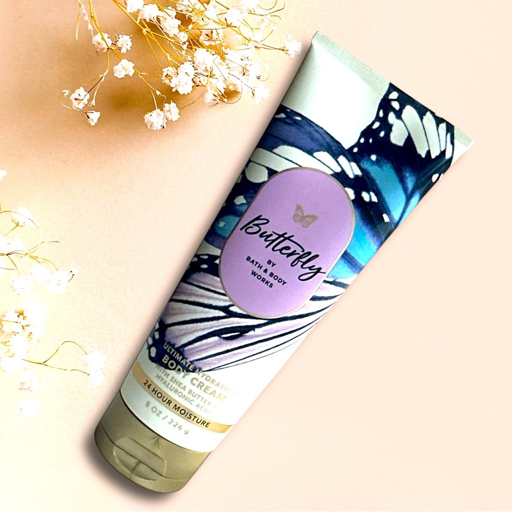 BBW Butterfly Body Cream, New,‎ Large 8oz Size